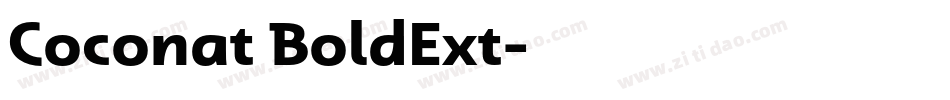 Coconat BoldExt字体转换